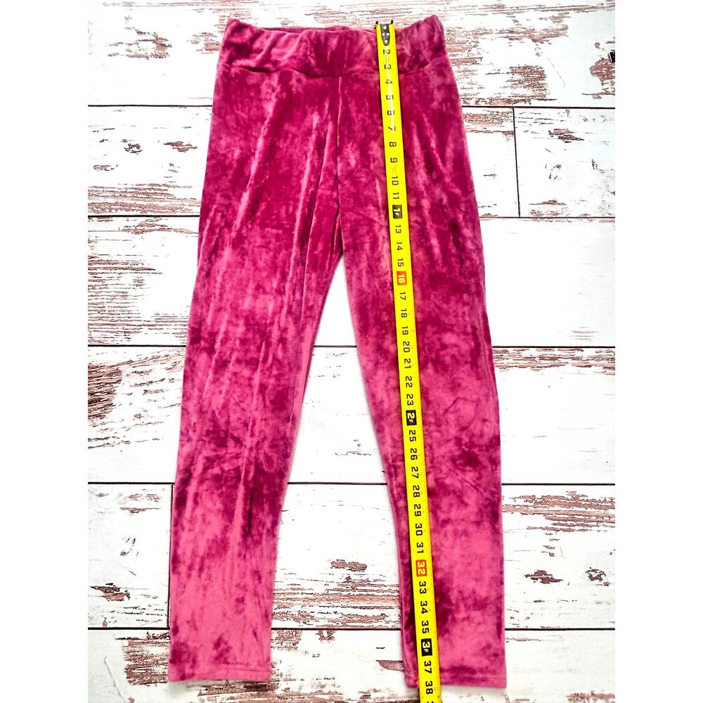 Burgundy Velour Tracksuit Set Women's M Y2K Zip Hoodie & Pants - Picture 13 of 17